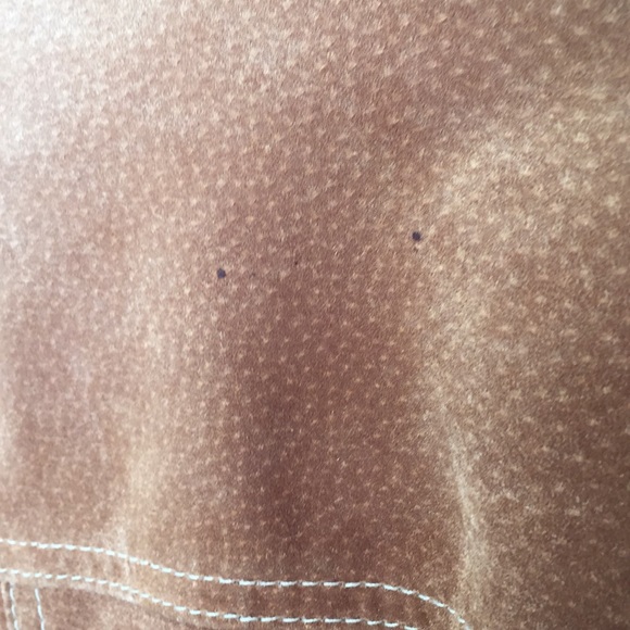 Brown suede jacket with snap buttons - Picture 11 of 12